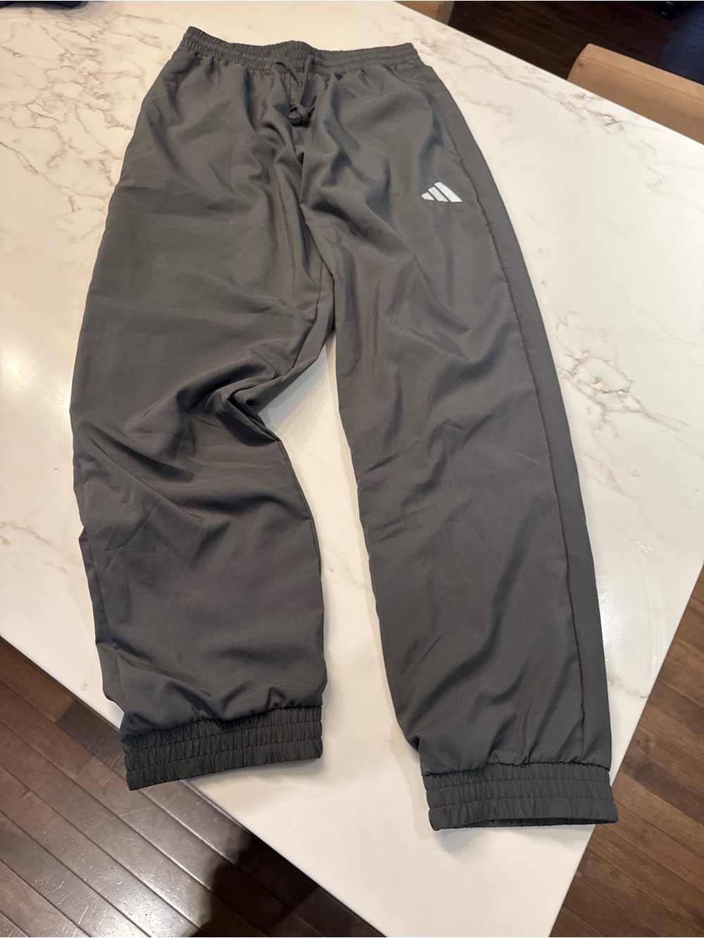 adidas Men's Gray Athletic Jogger Sweatpants